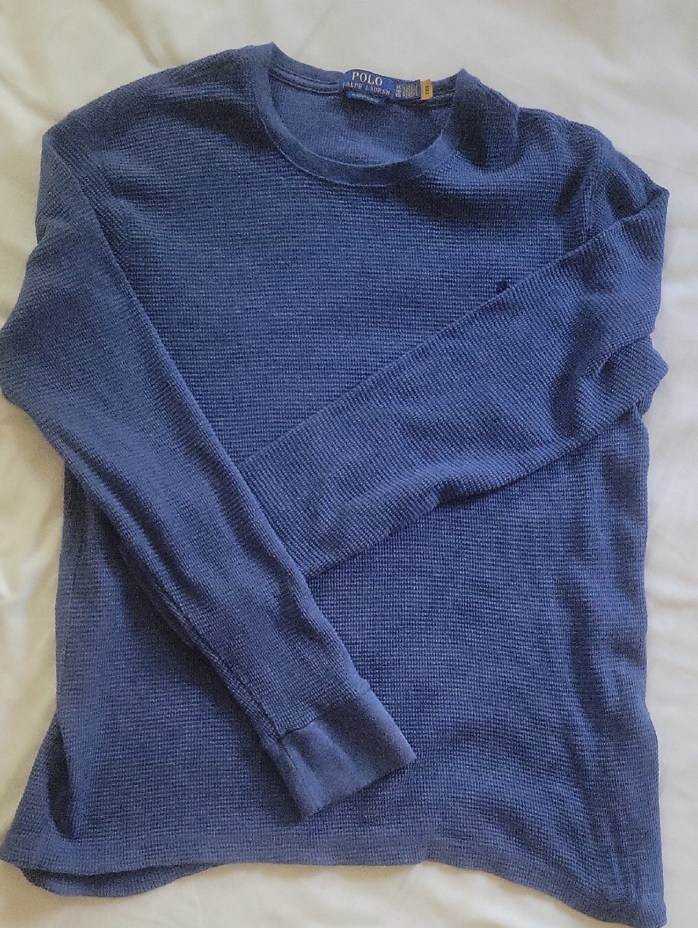 Polo by Ralph Lauren Navy Waffle-Knit Shirt